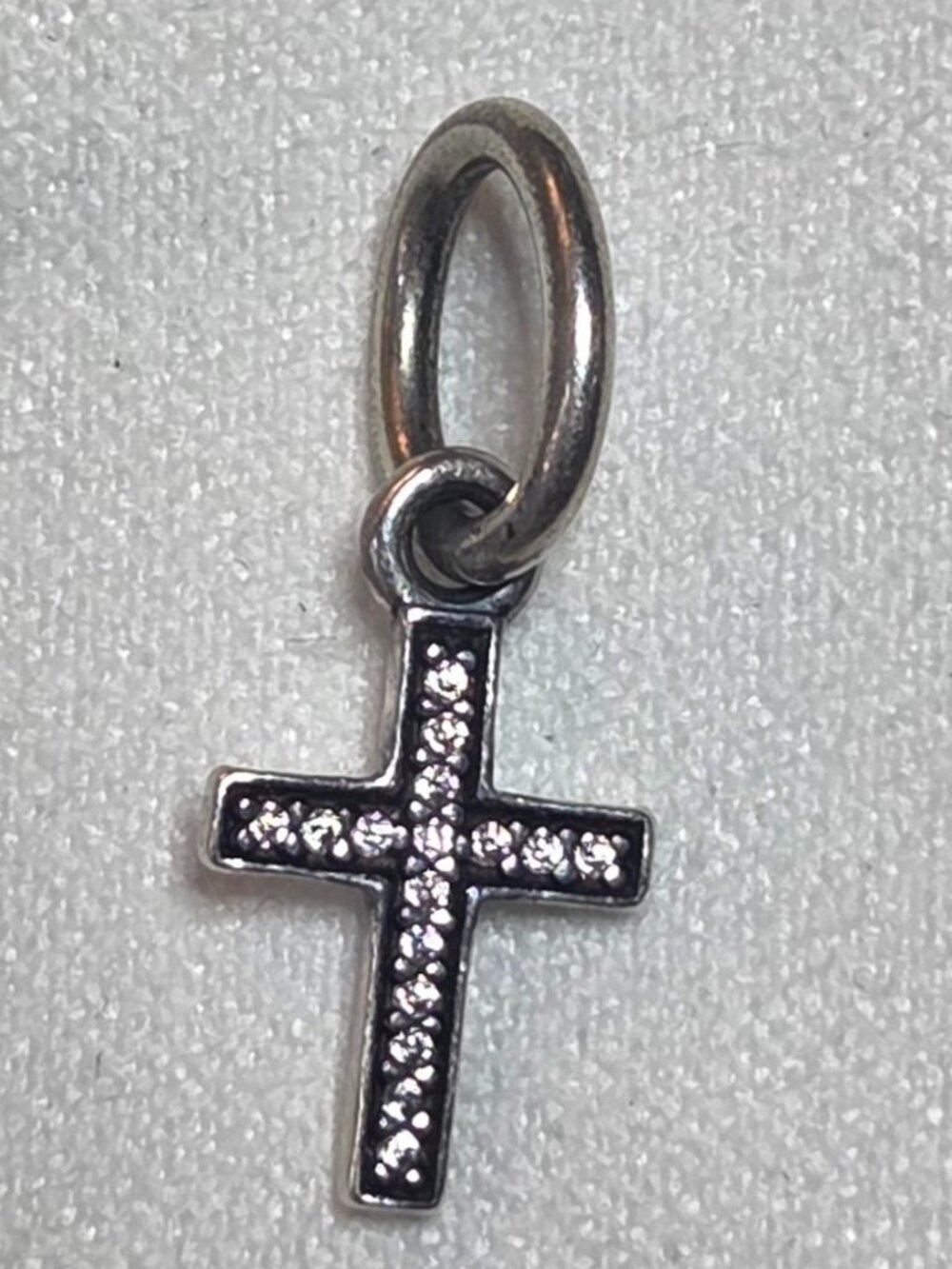 Pandora Sparkling Classic Cross Dangle Charm